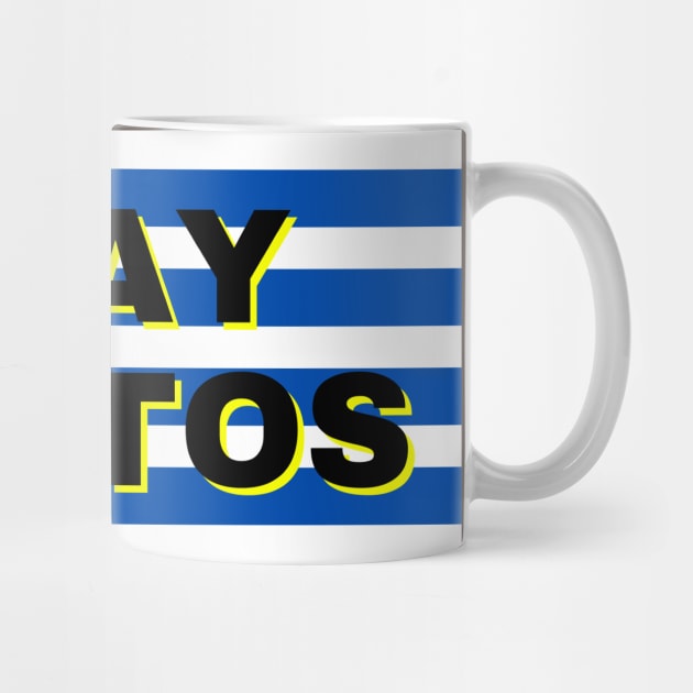 Fray Bentos City in Uruguay Flag Stripes by aybe7elf